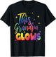 This Grandpa Glows Cute Tie Dye Bright Colors 80's And 90's T-Shirt - T-Shirt | Black