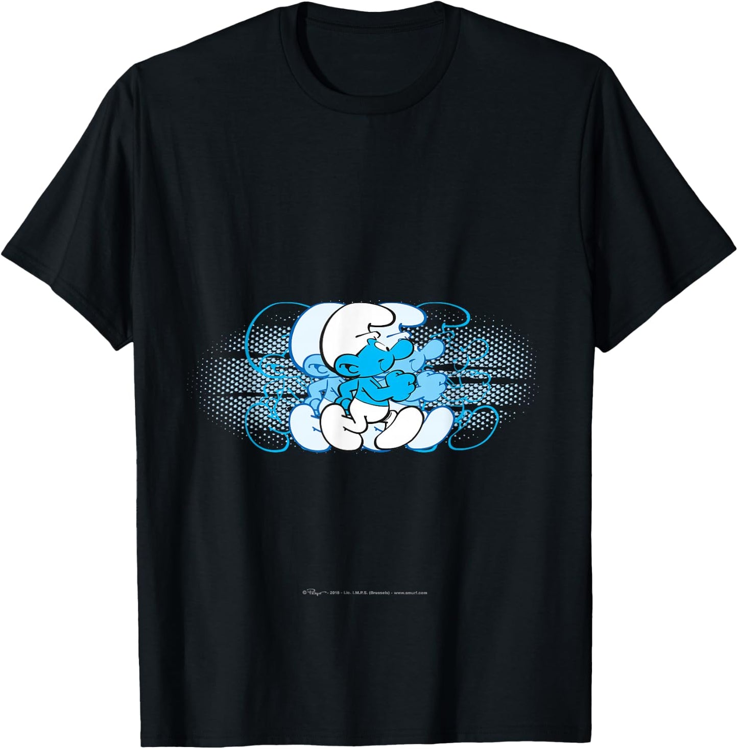 The Smurfs - Running Smurf T-Shirt - T-Shirt | Black