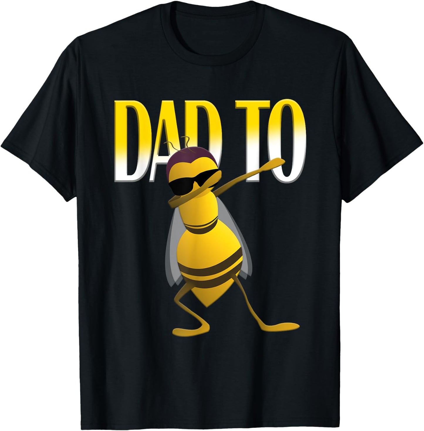 Dabbing Bee Funny Dad To Be Shirt T-Shirt - T-Shirt | Black