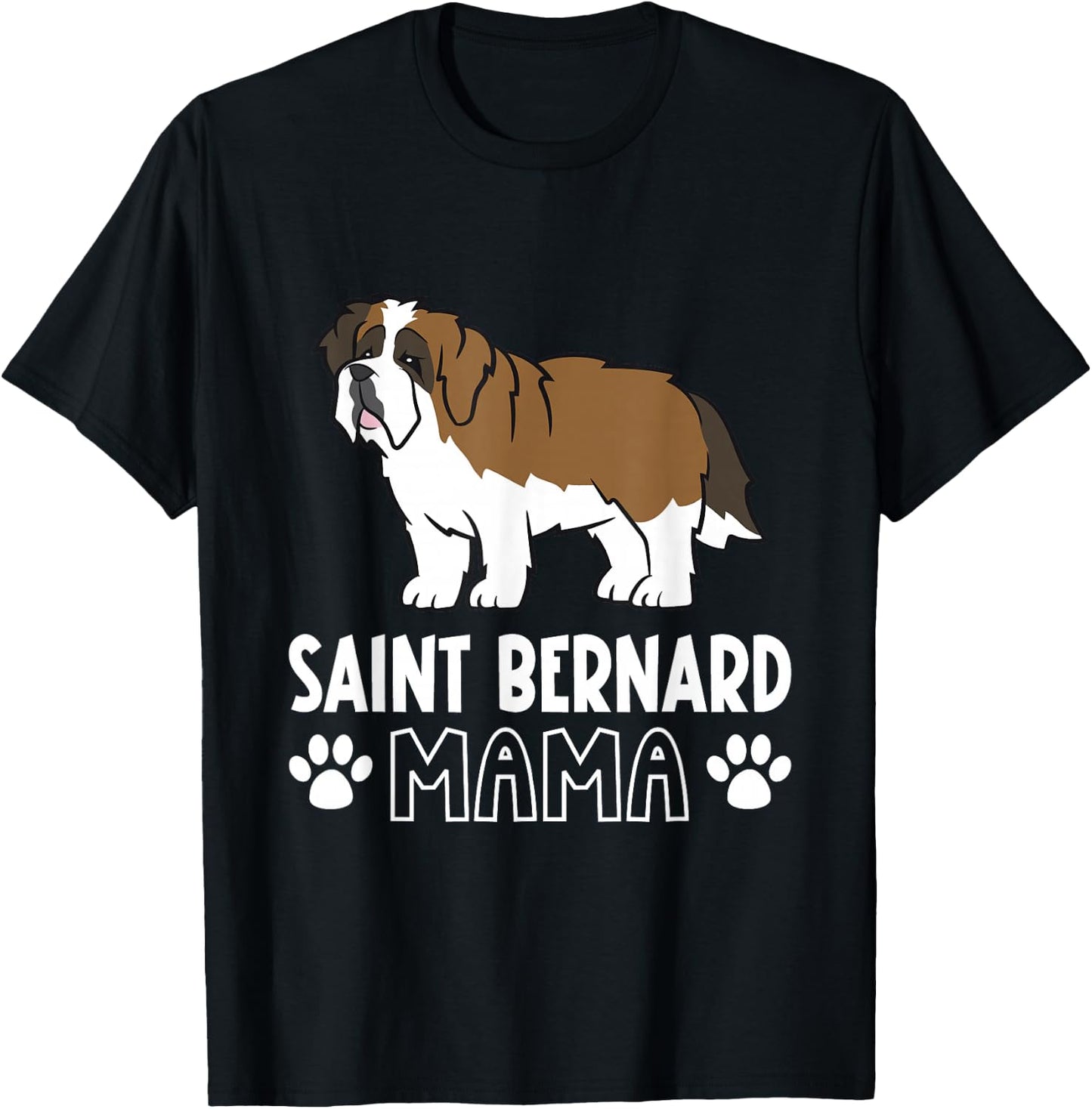 Saint Bernard Mama T-Shirt - T-Shirt | Black