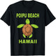 Poipu Beach Family Vacation Kauai Hawaii Sea Turtle T-Shirt - T-Shirt | Black