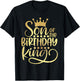 Son Of The Birthday King Boys Bday Party Gift T-Shirt - T-Shirt | Black
