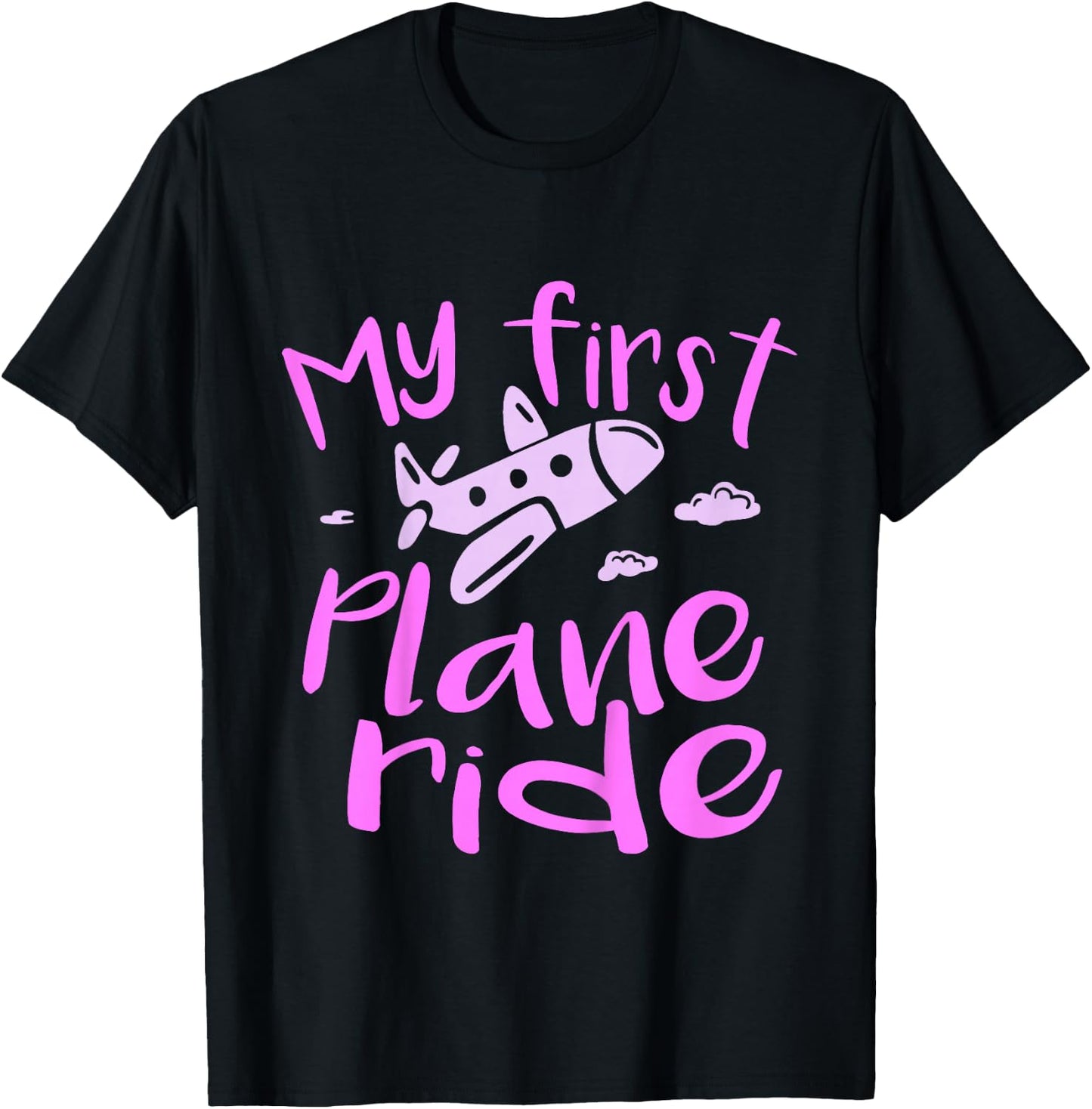 Kids My first plane ride girl T-Shirt - T-Shirt | Black