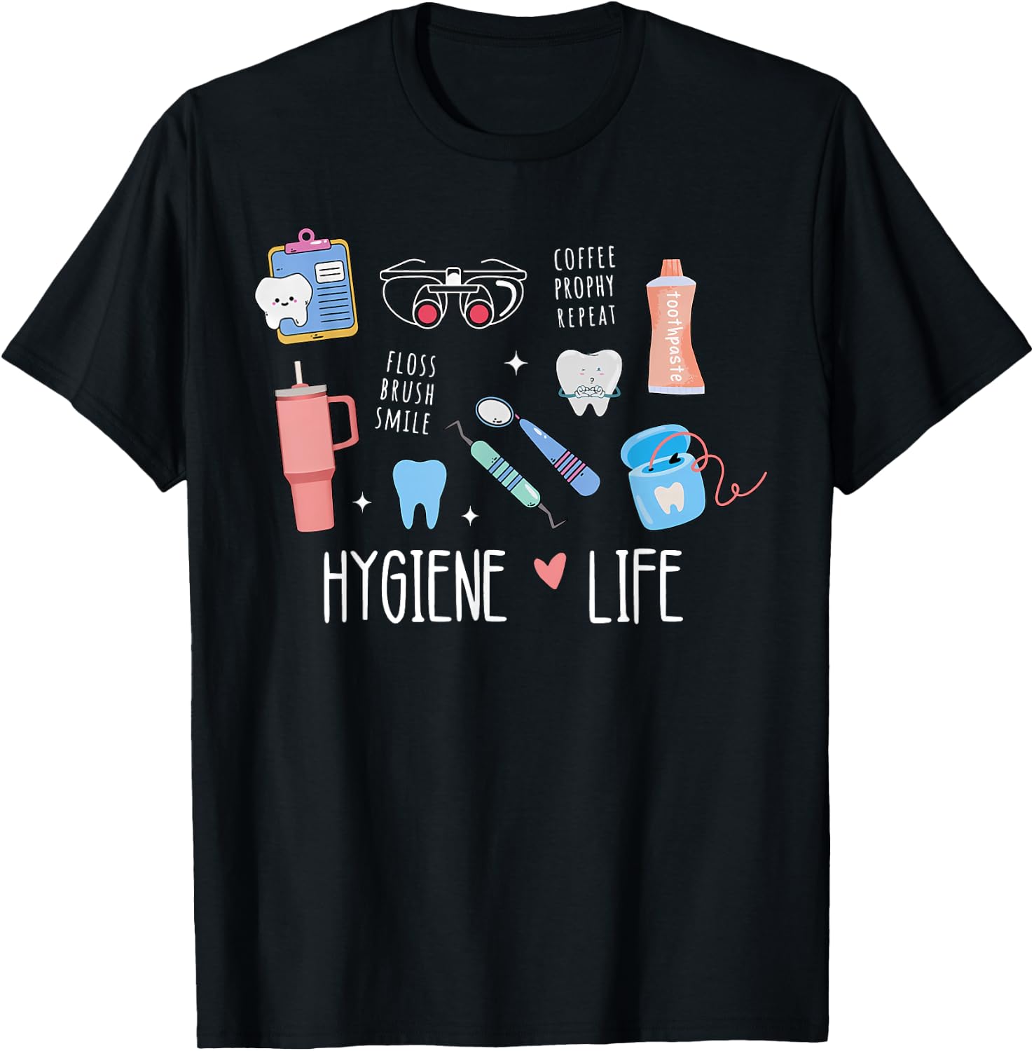 Dental Hygiene Dental Hygienist School Student T-Shirt - T-Shirt | Black