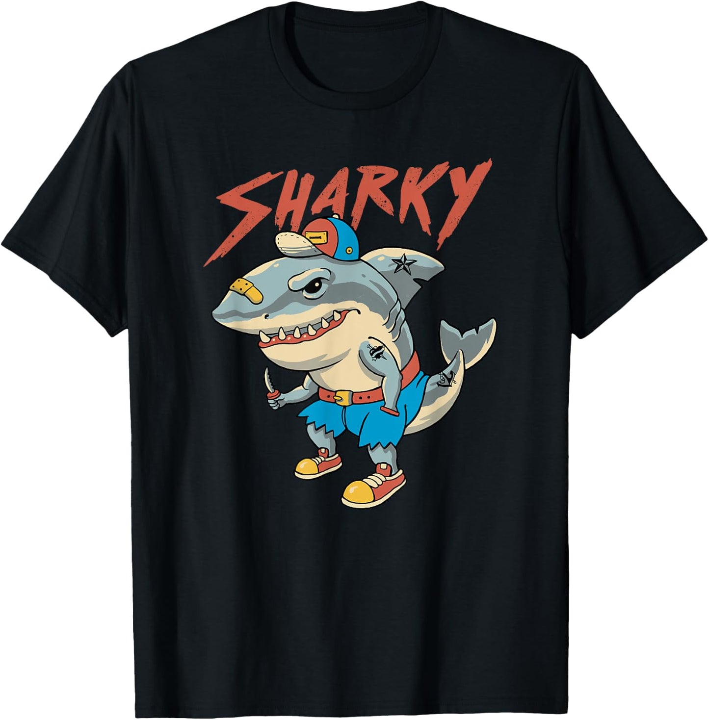 Sharky Boy T-Shirt - T-Shirt | Black