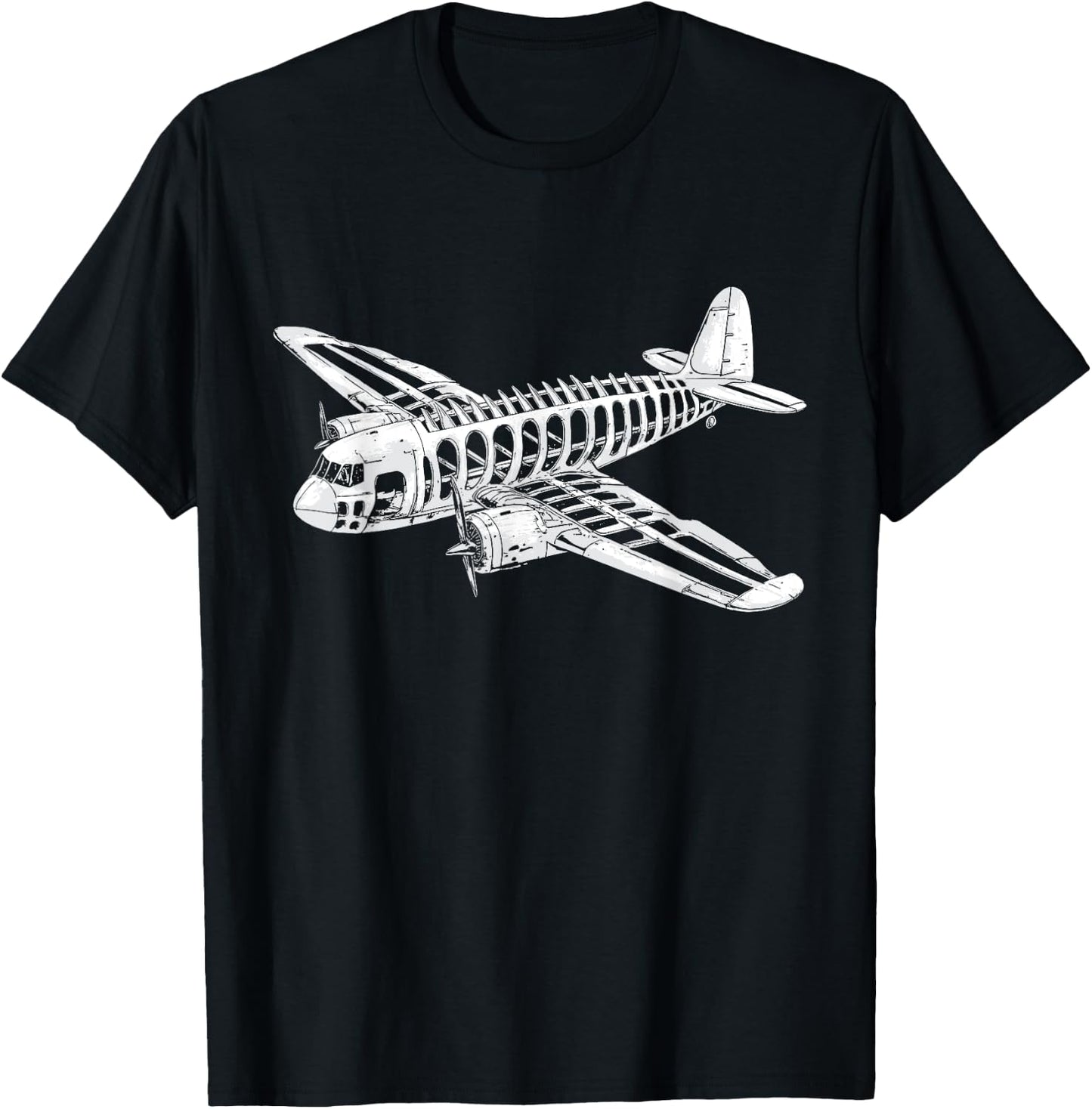 Funny Skeletal Airplane Skeleton Halloween Kids T-Shirt - T-Shirt | Black