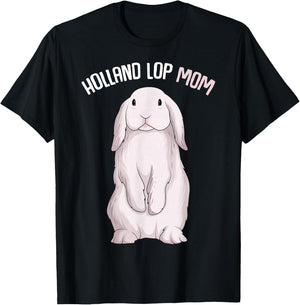 Holland Lop Bunny Rabbit Mom Women T-Shirt - T-Shirt | Black