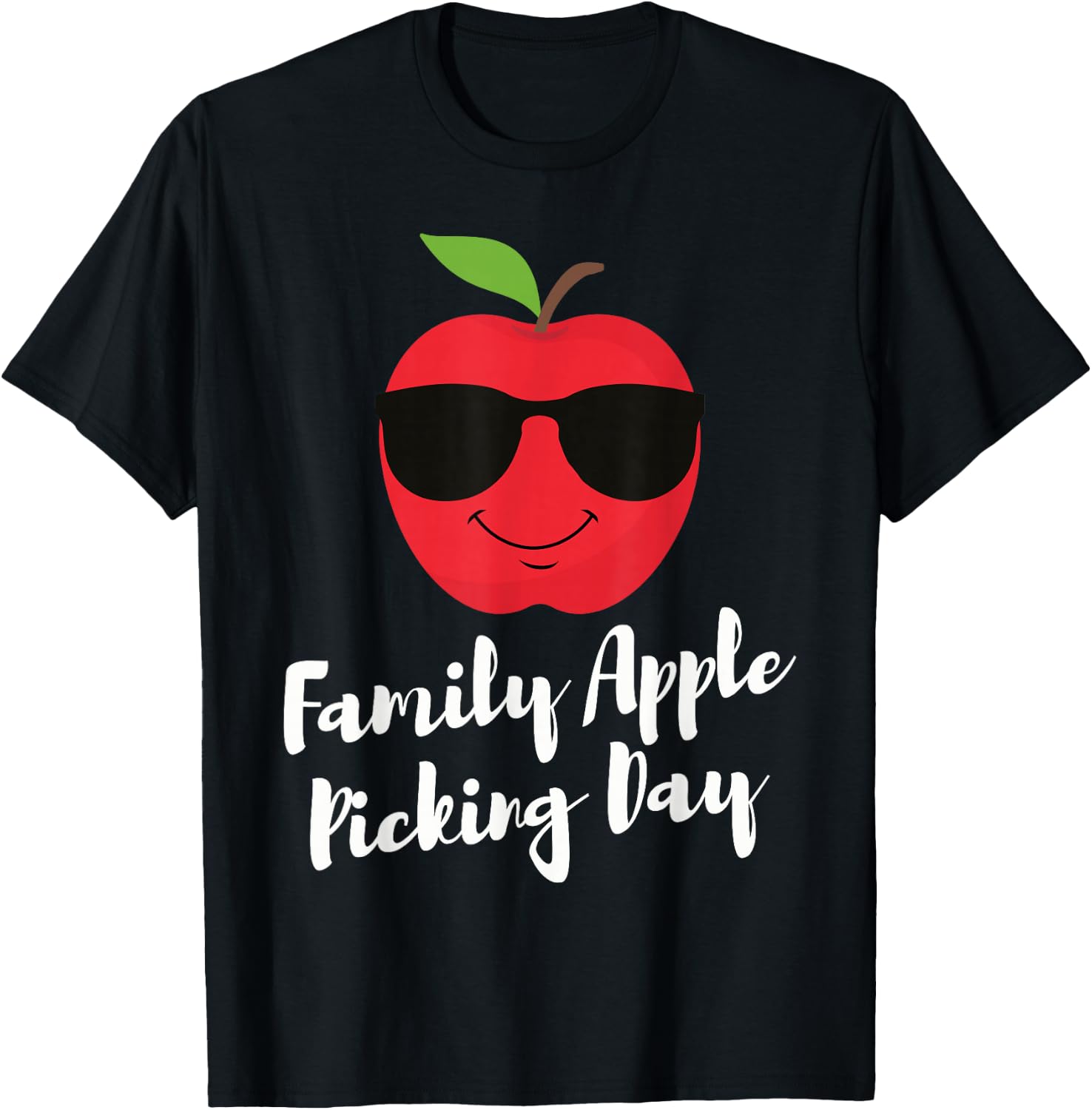 Family Apple Picking Day Apple picking season T-Shirt - T-Shirt | Black
