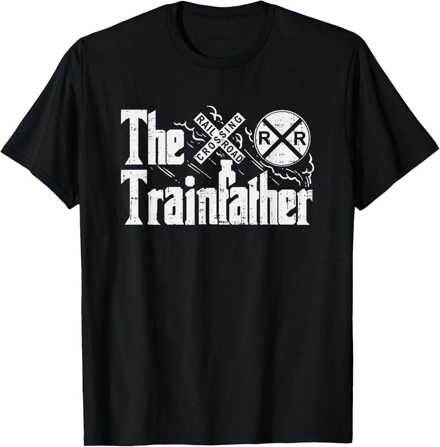 Railroad Train, Railroad Engineer, Train Lover, Train Fan T-Shirt - T-Shirt | Black
