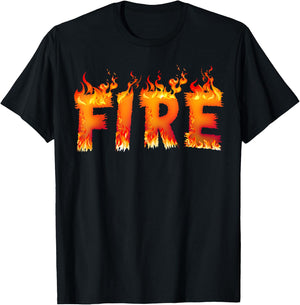 Funny Fire and Ice Costume Halloween 2024 Family Matching T-Shirt - T-Shirt | Black