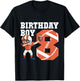 8th Birthday Boy Football Player Dabbing 8 Years Old Kids T-Shirt - T-Shirt | Black