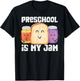 TEAM PRESCHOOL Is My Jam Pre-K Teacher Student Gift Cute Women Kids T-Shirt - T-Shirt | Black