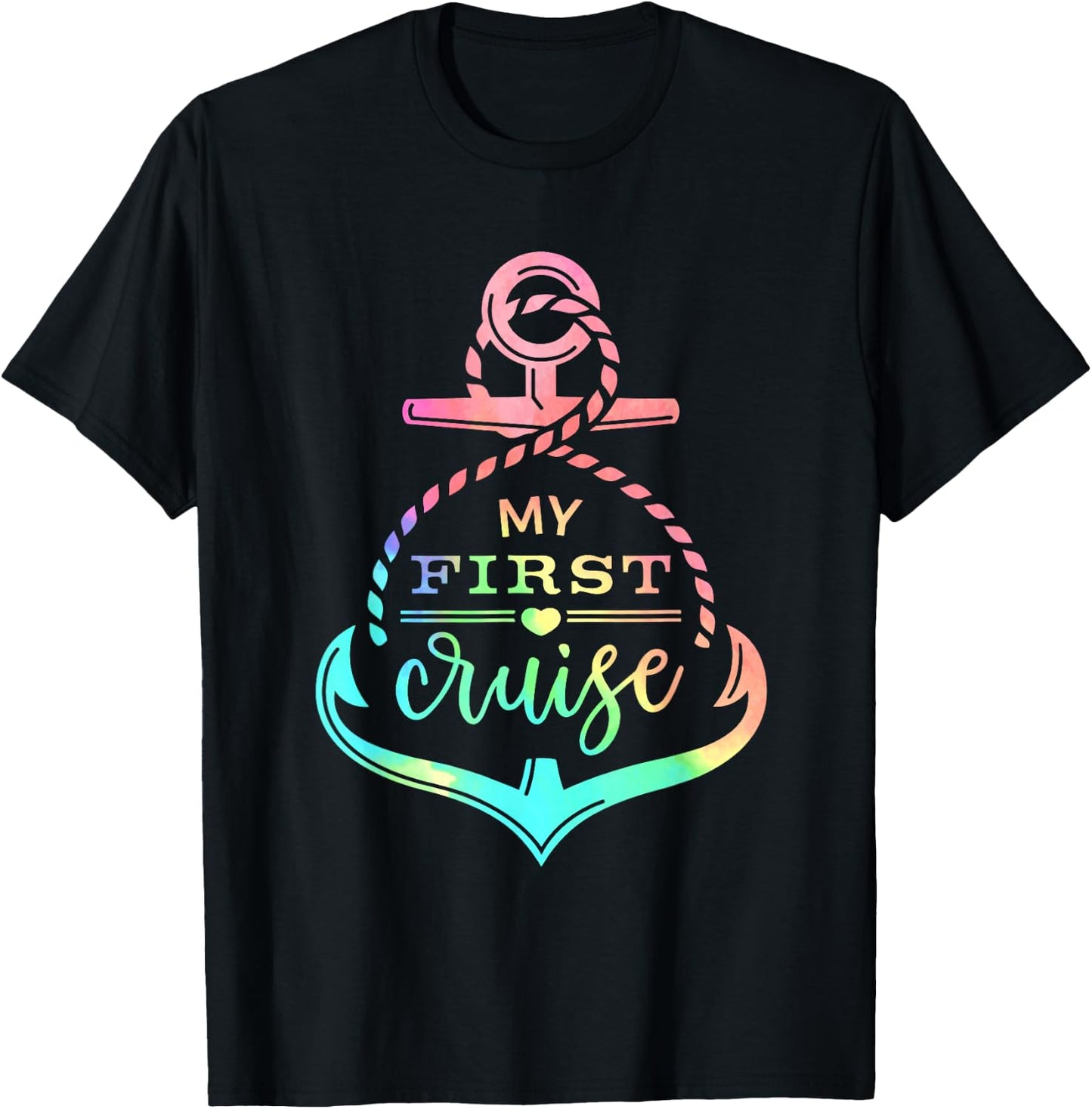My First Cruise Rookie Travelers Vacation Matching Family T-Shirt - T-Shirt | Black