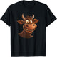 Bullock Costume for funny Faces Lovers and Cattle Fans T-Shirt - T-Shirt | Black