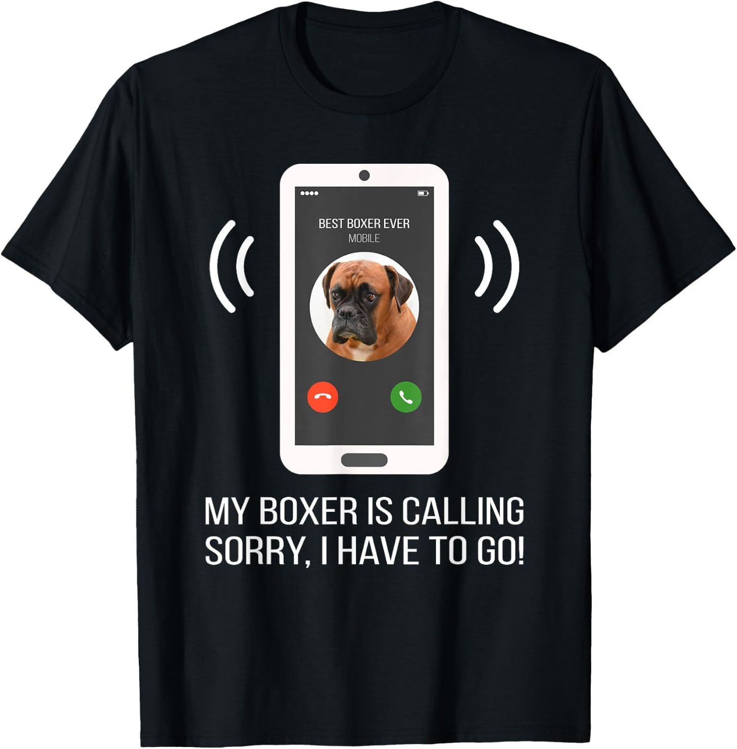 Funny Boxer Dog T-Shirt - T-Shirt | Black