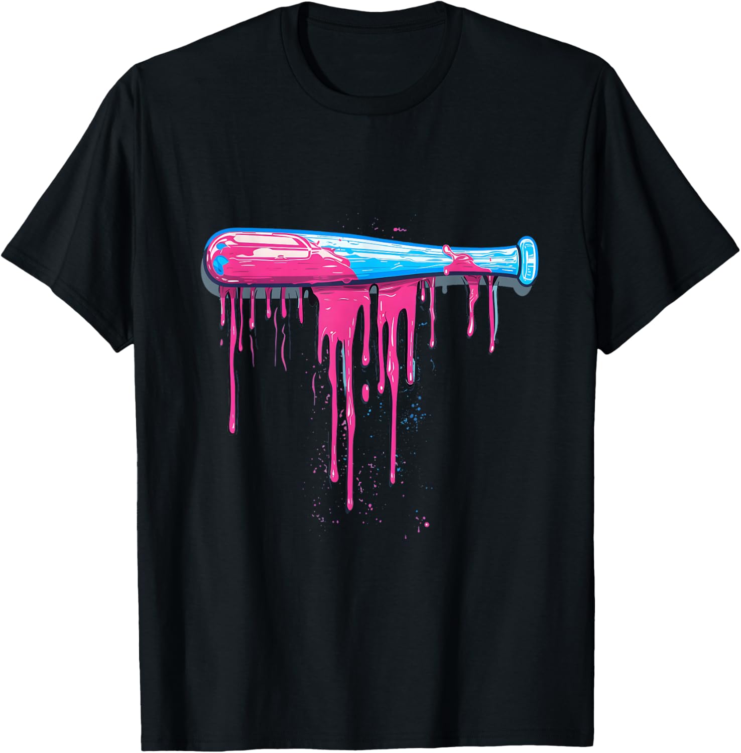 Baseball Bat with Sprinkles Drip Cool Boys T-Shirt - T-Shirt | Black