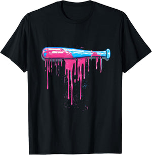 Baseball Bat with Sprinkles Drip Cool Boys T-Shirt - T-Shirt | Black