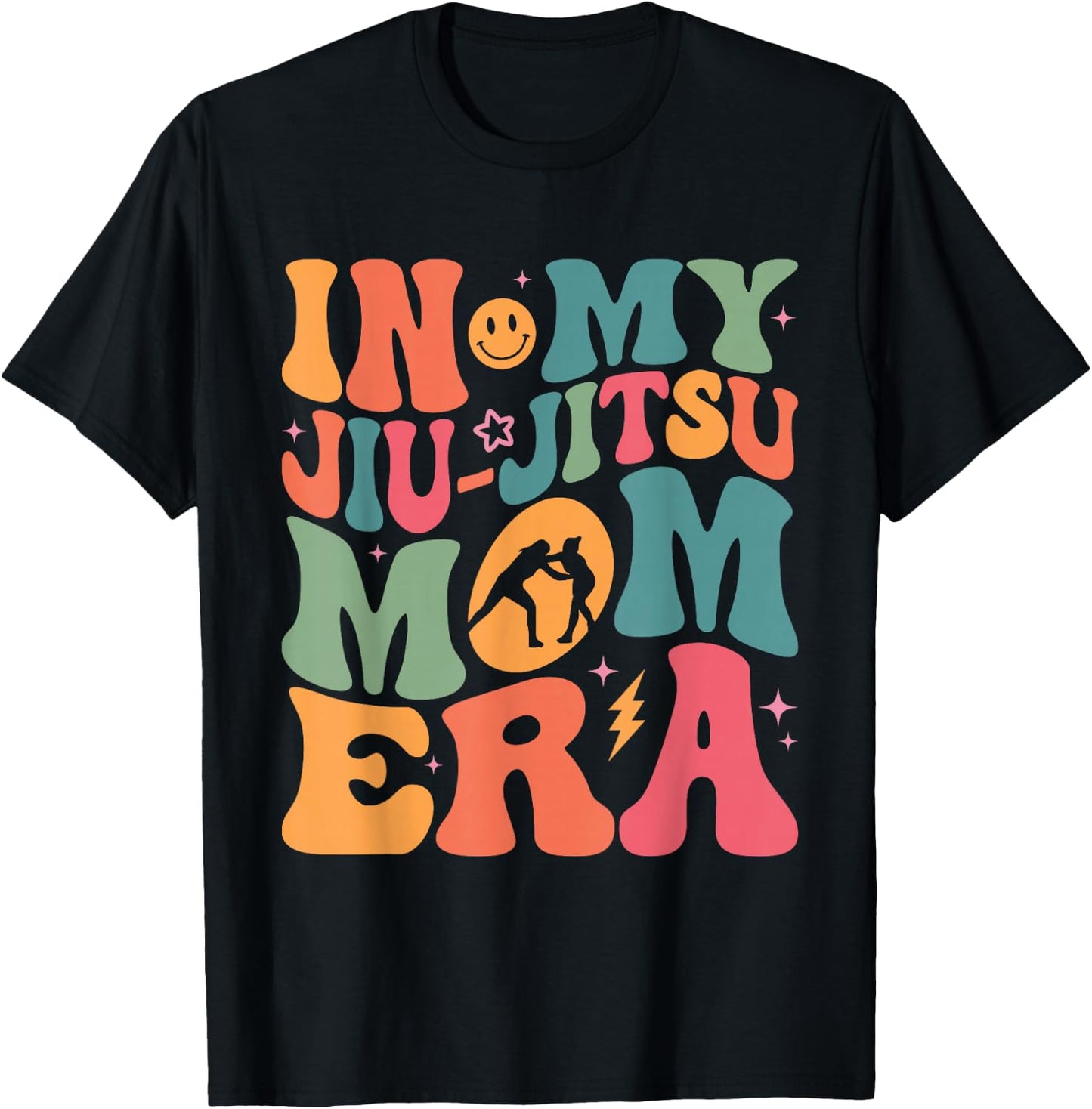 In My Jiu Jitsu Mom Era Jiu Jitsu Mama Mother's Day T-Shirt - T-Shirt | Black