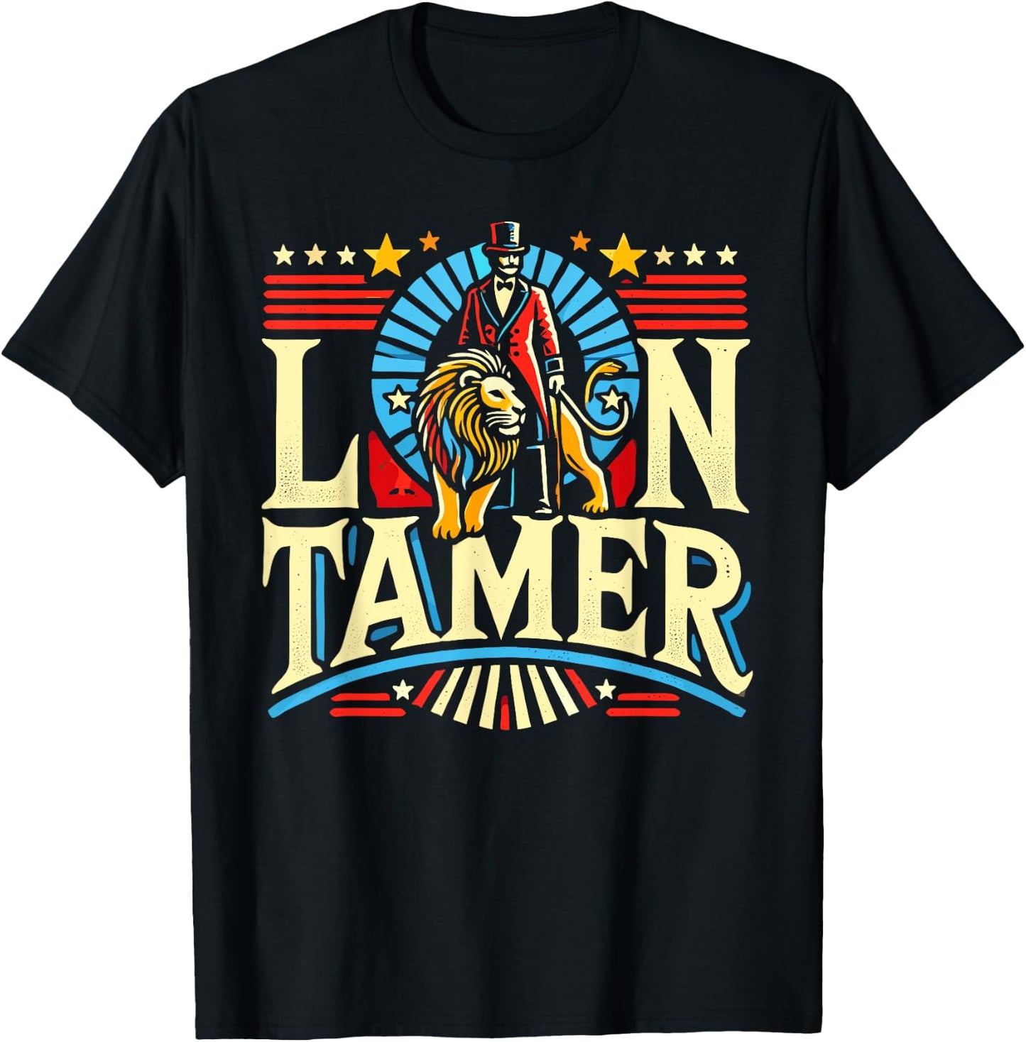 Lion Tamer Shirt Men Women Costume Ringmaster Costume T-Shirt - T-Shirt | Black
