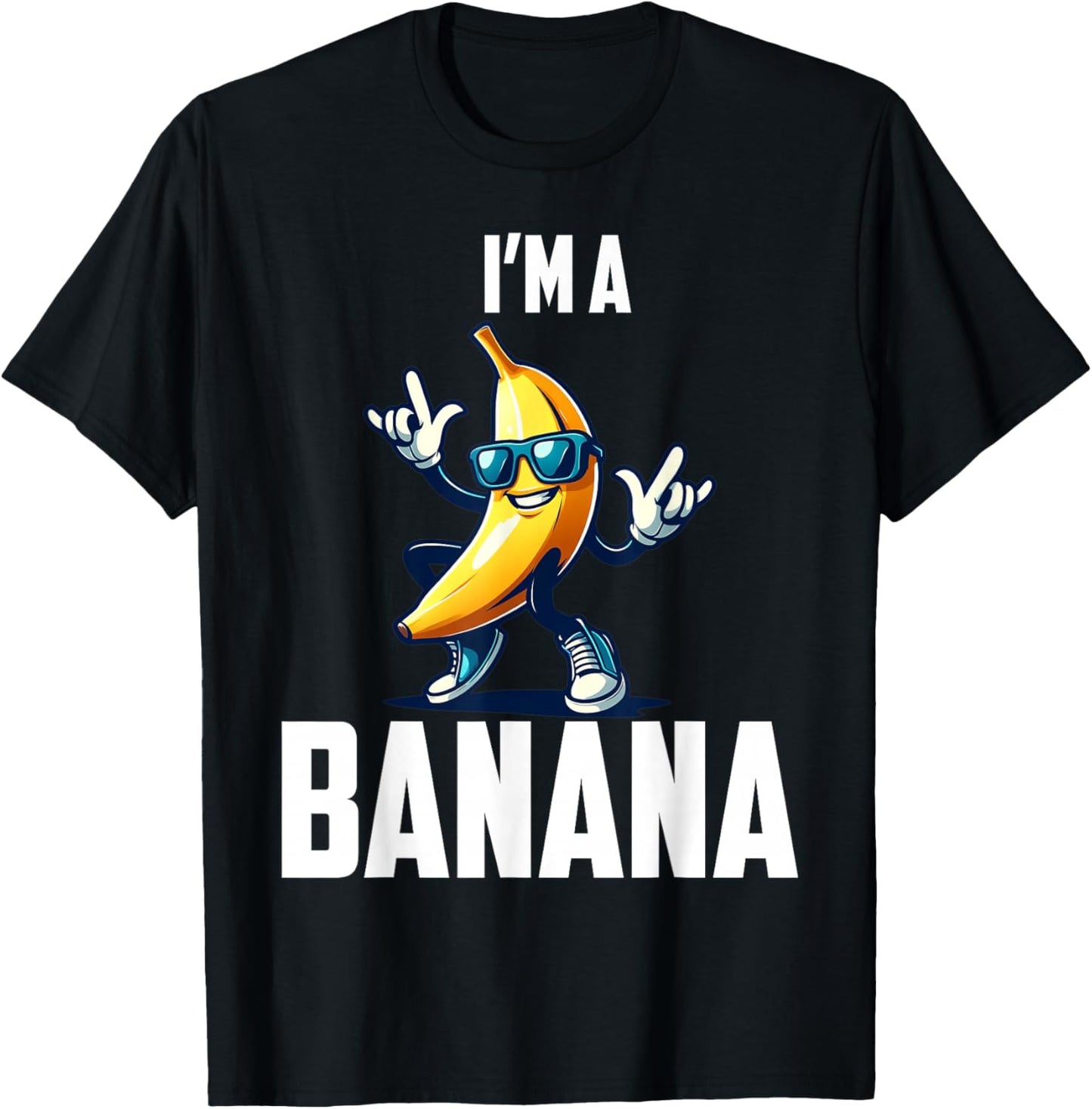 I'm A Banana Shirt Cute Funny Banana Costume Men Women Kids T-Shirt - T-Shirt | Black