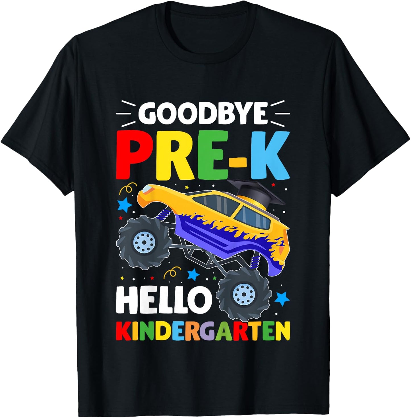 Goodbye Pre-K Hello Kindergarten Graduation Class 2024 T-Shirt - T-Shirt | Black