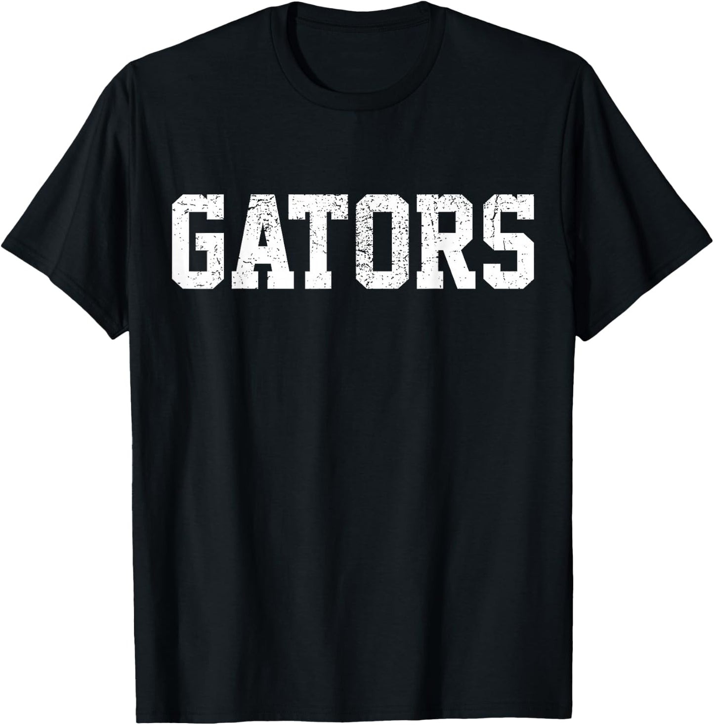 Gators School Sports Fan Team Spirit Mascot Heart Gift T-Shirt - T-Shirt | Black