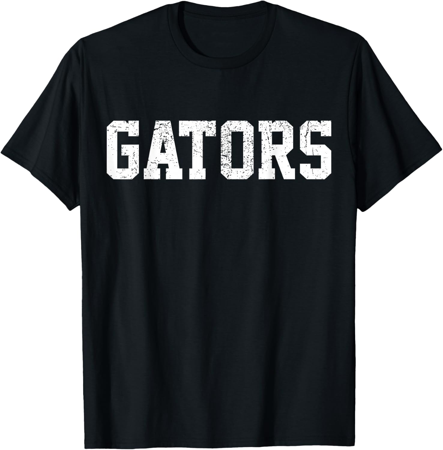 Gators School Sports Fan Team Spirit Mascot Heart Gift T-Shirt - T-Shirt | Black
