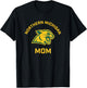 Northern Michigan University NMU Wildcats Arched Mom T-Shirt - T-Shirt | Black