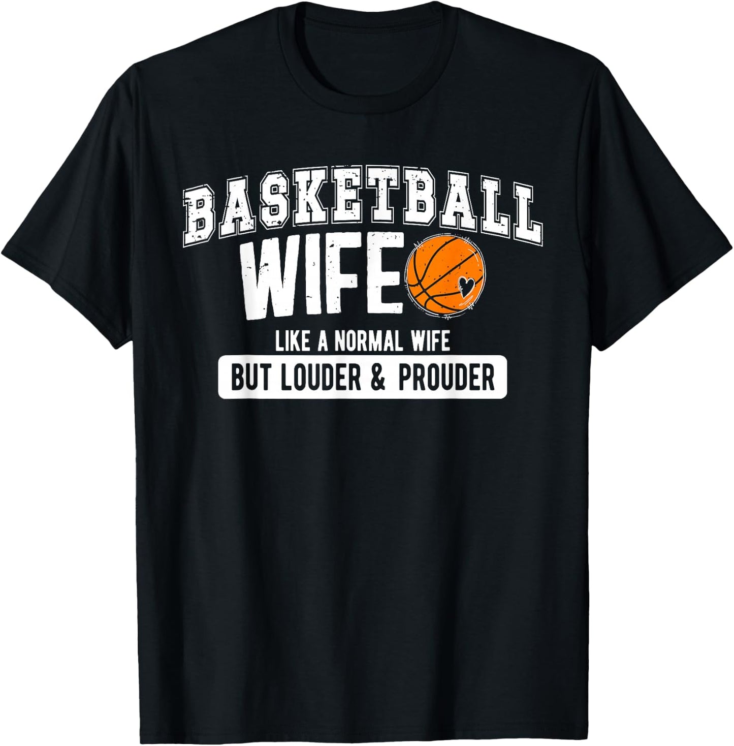 Basketball Coach Wife Funny Wife Of A Basketball Coach T-Shirt - T-Shirt | Black