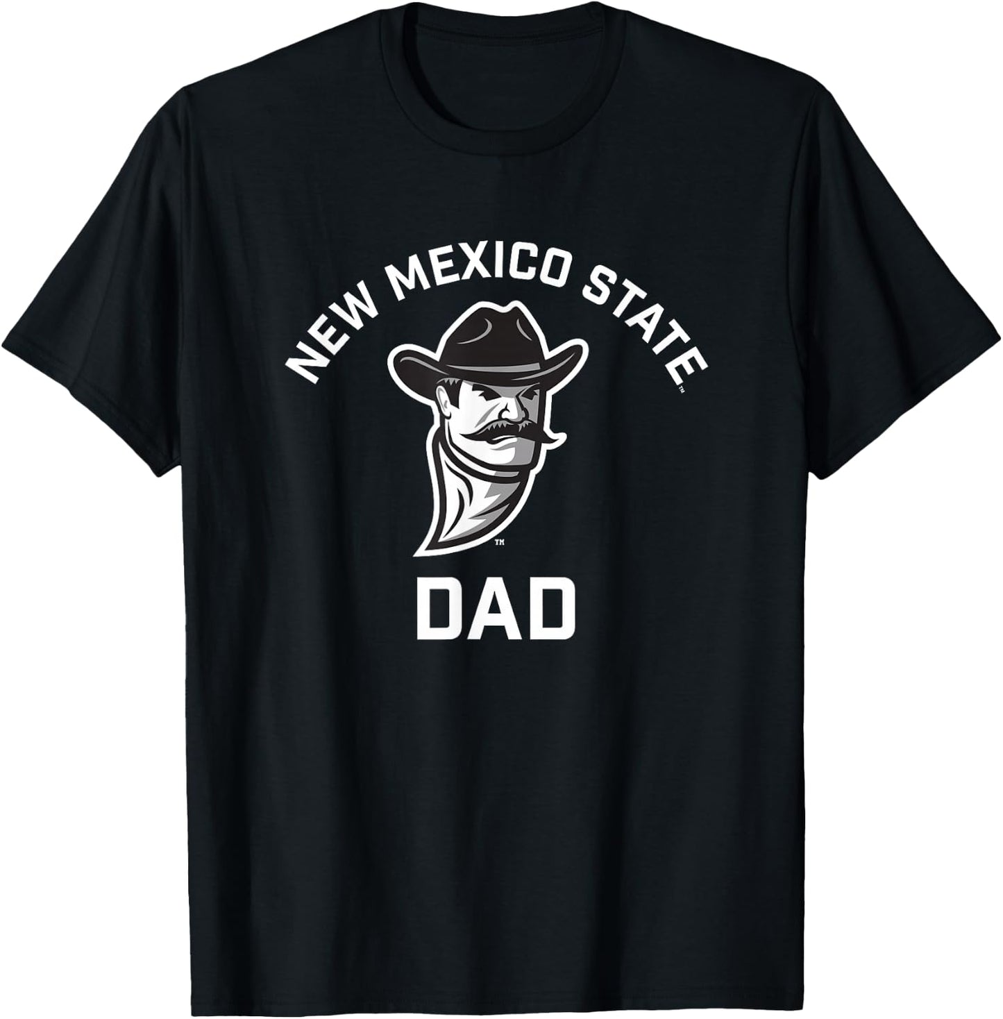 New Mexico State University NMSU Aggies Arched Dad T-Shirt - T-Shirt | Black