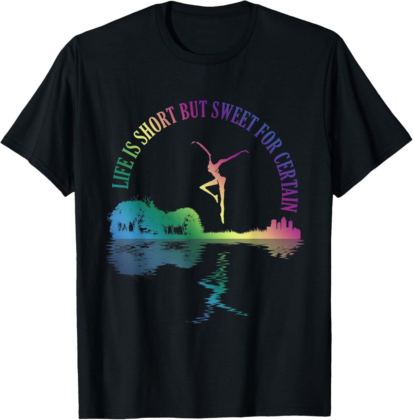 Life Is Short Retro Guitars Lovers But Sweet For Certain T-Shirt - T-Shirt | Black
