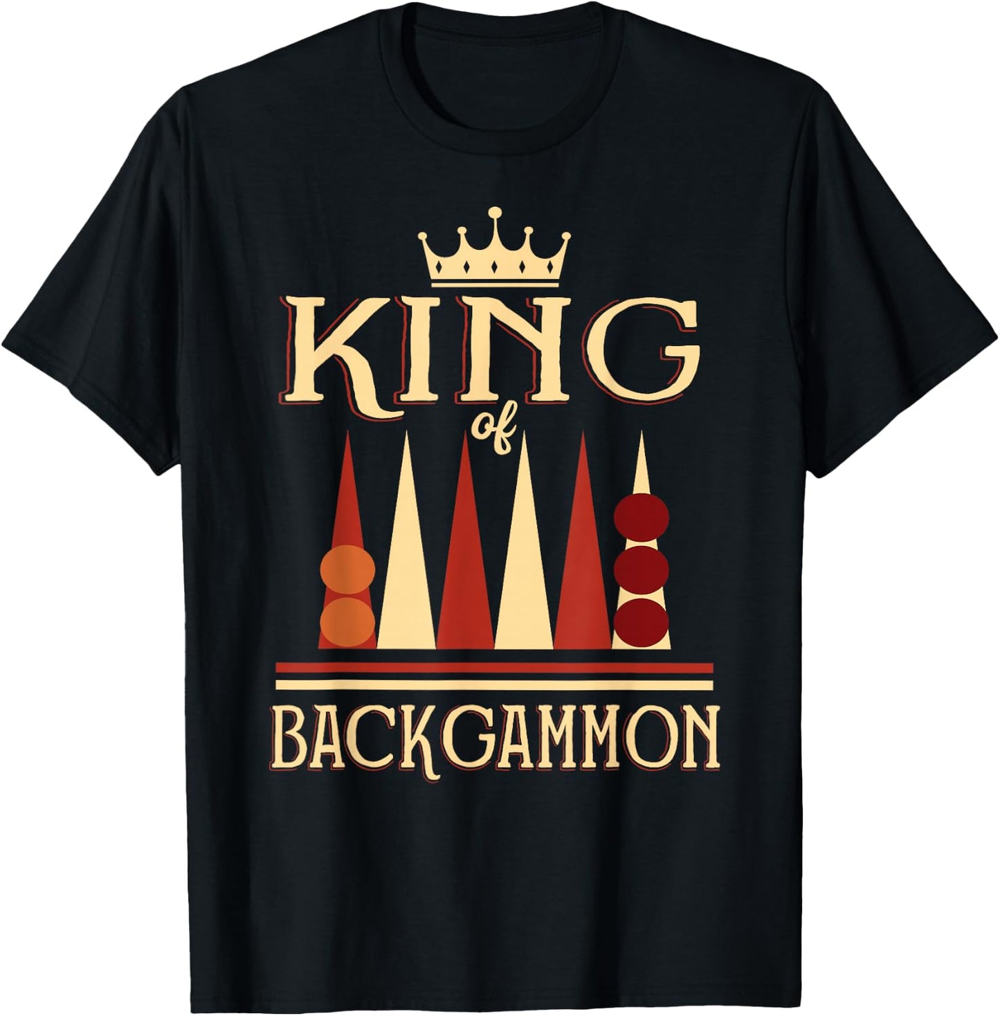 King of Backgammon T-Shirt - T-Shirt | Black