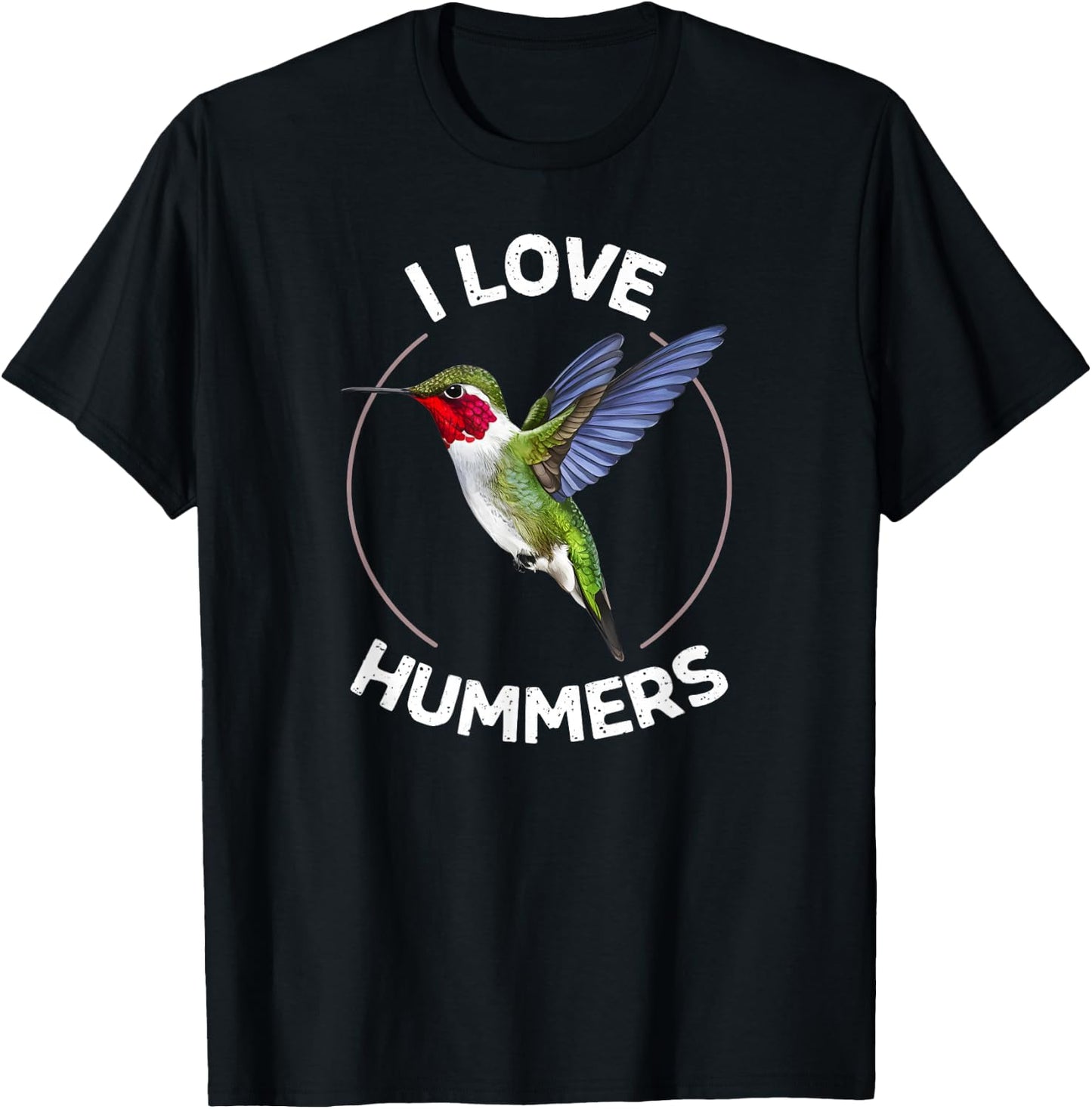 I Love Hummers Hummingbird Colibri T-Shirt - T-Shirt | Black