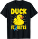 Duck Fiabetes Funny Yellow Duck Diabetic Diabetes Awareness T-Shirt - T-Shirt | Black