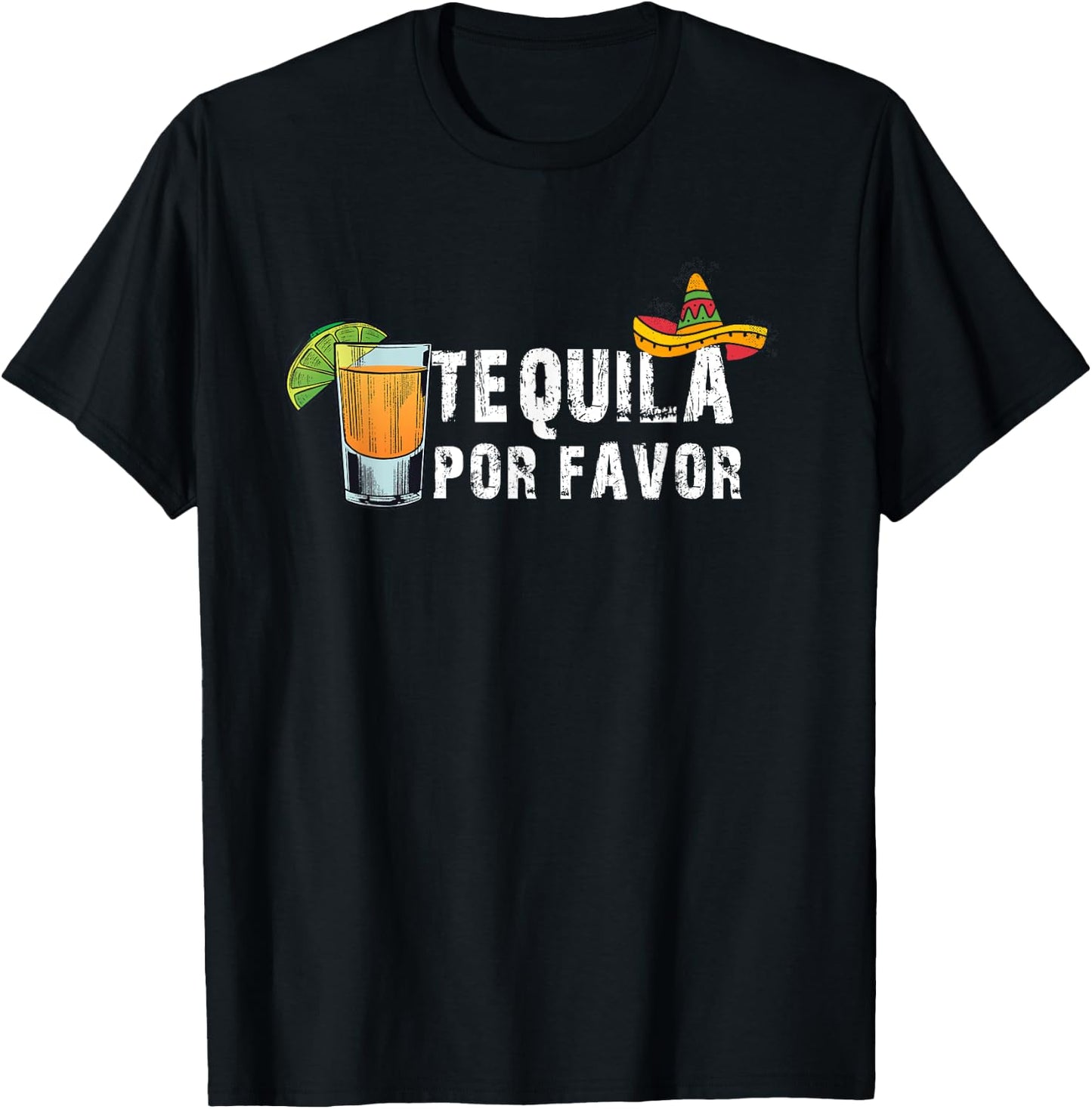 Tequila Por Favor T-Shirt - T-Shirt | Black