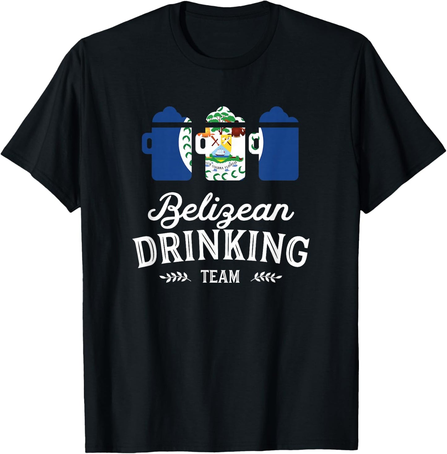 Beer Belize Drinking Team Casual T-Shirt - T-Shirt | Black