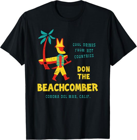 Don The Beachcomber Corona Del Mar, CA Vintage T-Shirt - T-Shirt | Black