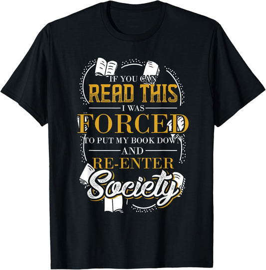 Reading Shirts Funny Bookworm Gift Librarian Book Reader Reading T-Shirt - T-Shirt | Black