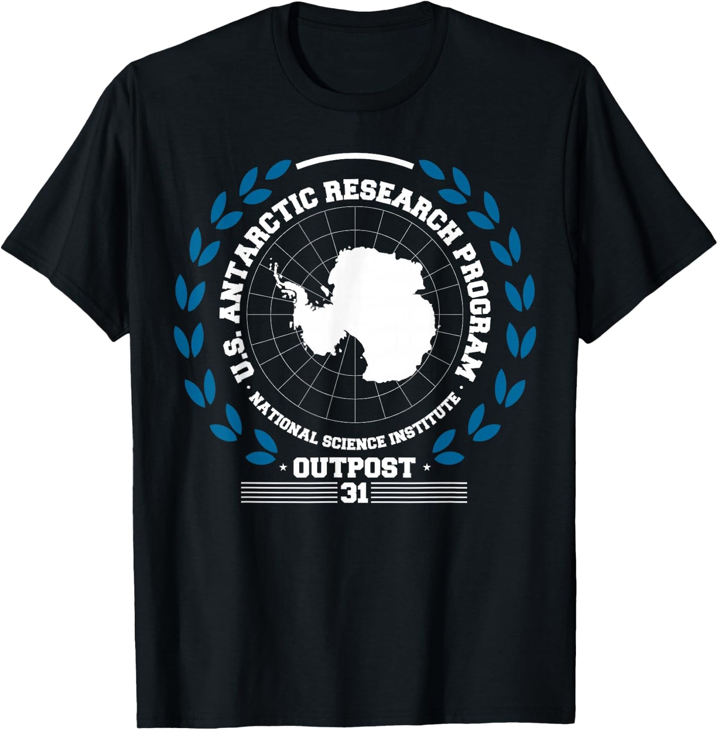 Antarctica - South Pole - Antarctic Circle Outpost 31 T-Shirt - T-Shirt | Black