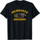 UW Milwaukee Panthers Arched Grandpa T-Shirt - T-Shirt | Black