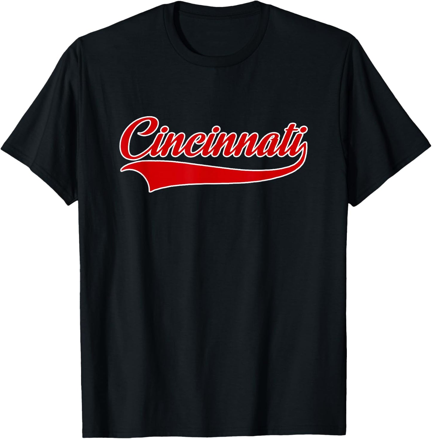 Cincinnati - Hometown Pride - Throwback Design - Classic T-Shirt - T-Shirt | Black