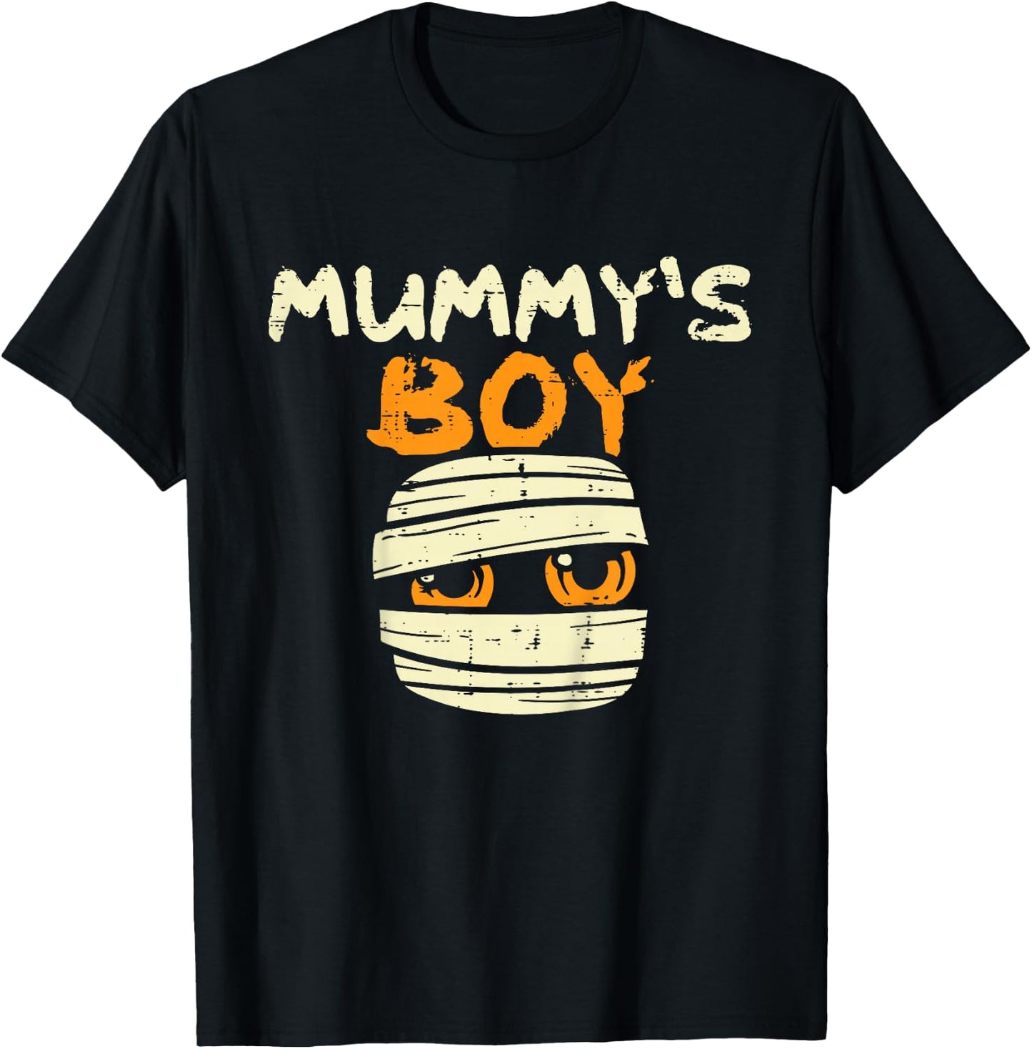 Kids Mummy's Boy Funny Cute Toddler Boys Halloween Kids Baby T-Shirt - T-Shirt | Black