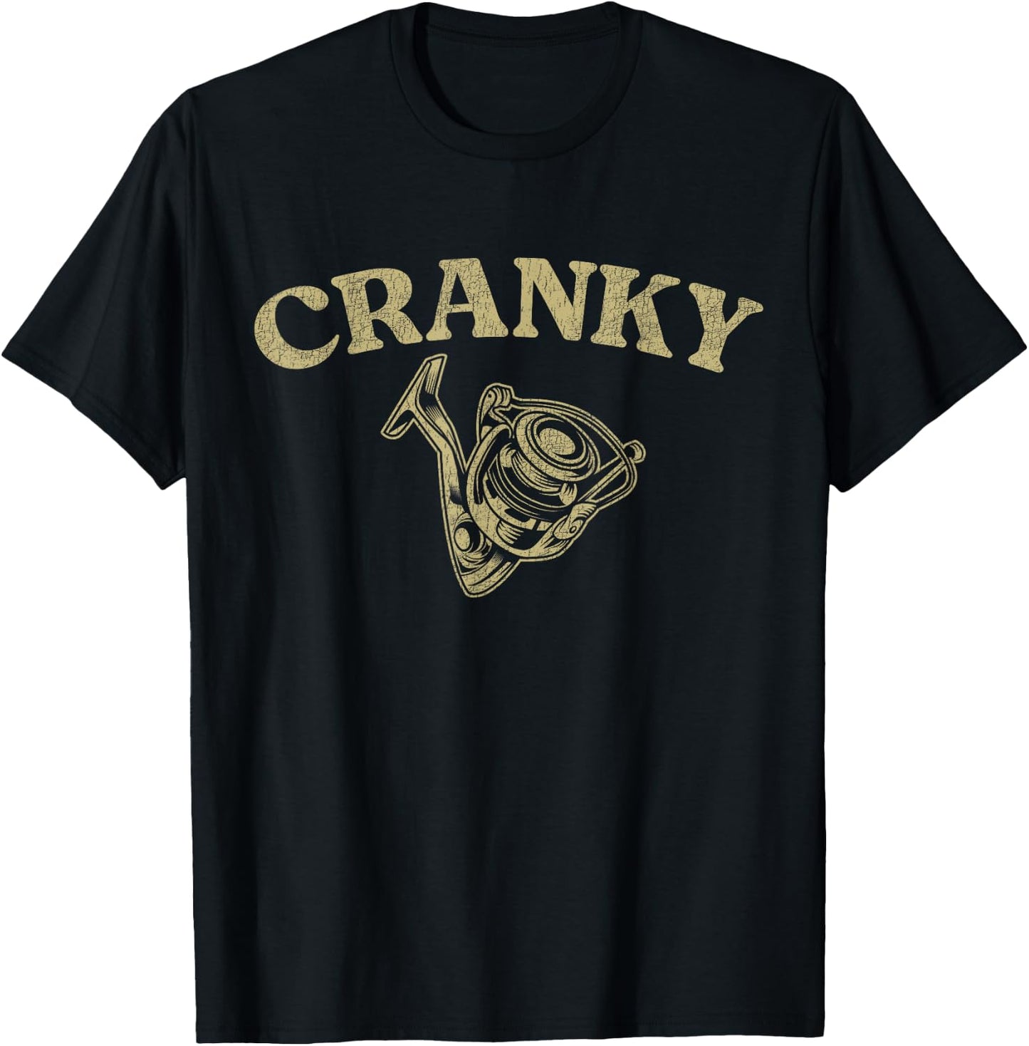 Crankbait Fishing Lure Funny Cranky Men Fishing T-Shirt - T-Shirt | Black