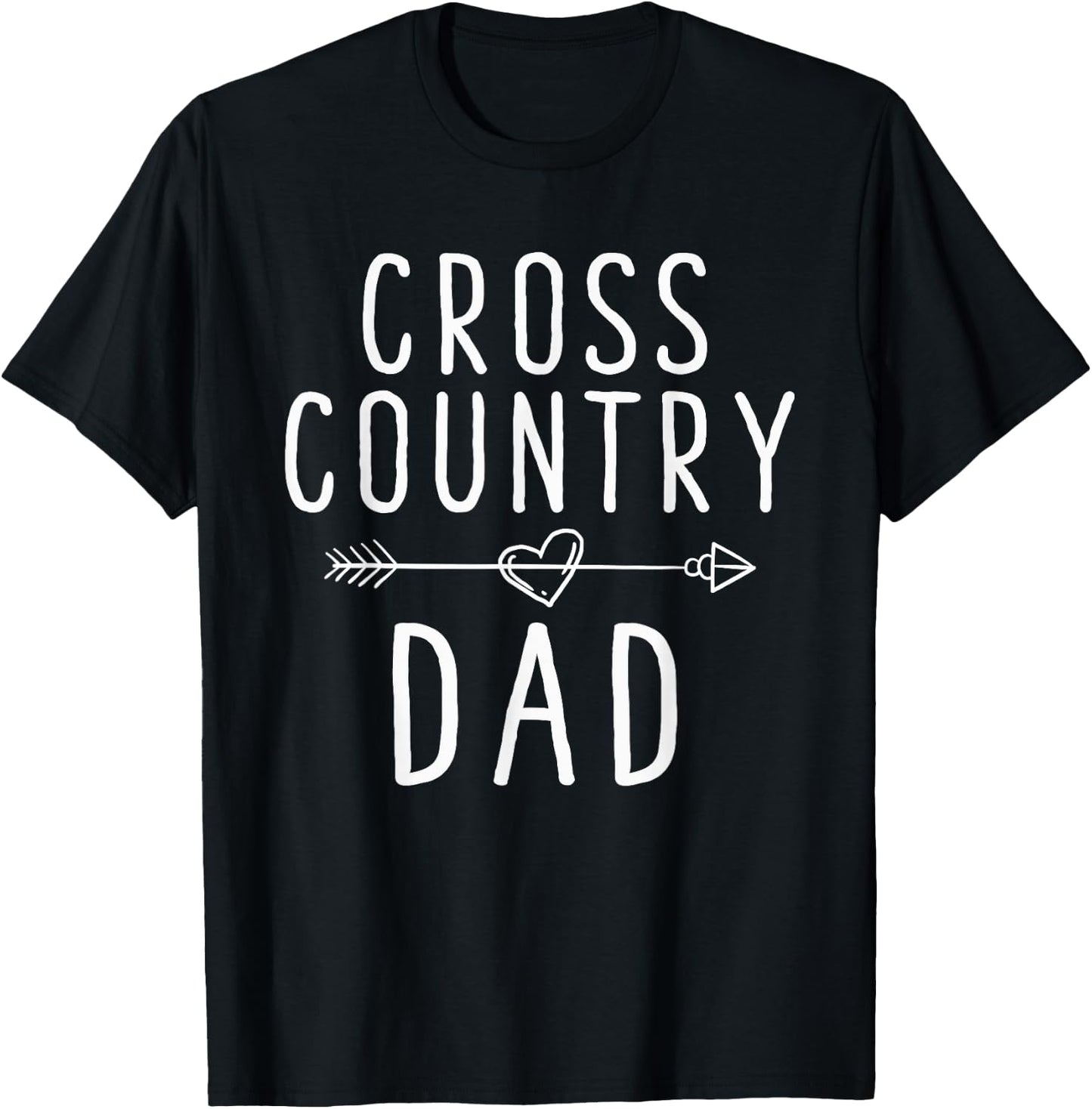 Cross Country Dad - Track And Field Running T-Shirt - T-Shirt | Black