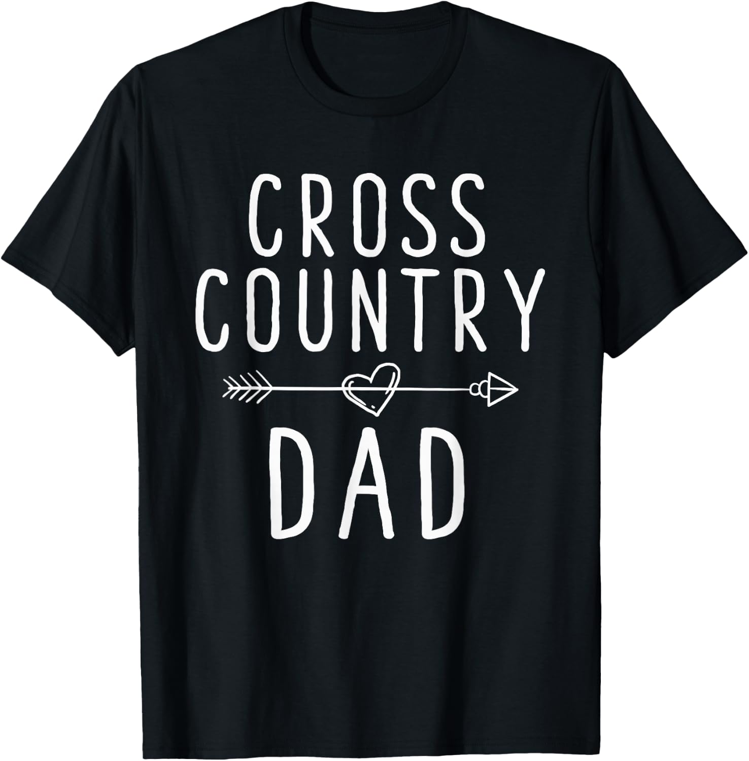 Cross Country Dad - Track And Field Running T-Shirt - T-Shirt | Black