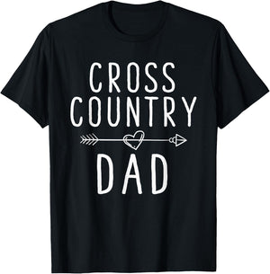 Cross Country Dad - Track And Field Running T-Shirt - T-Shirt | Black