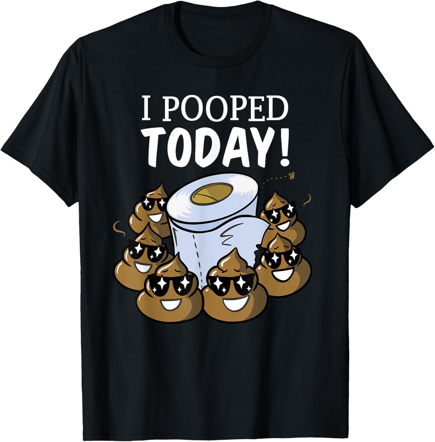 Funny I Pooped Today T Shirt - Humor This Guy Pooped Today T-Shirt - T-Shirt | Black