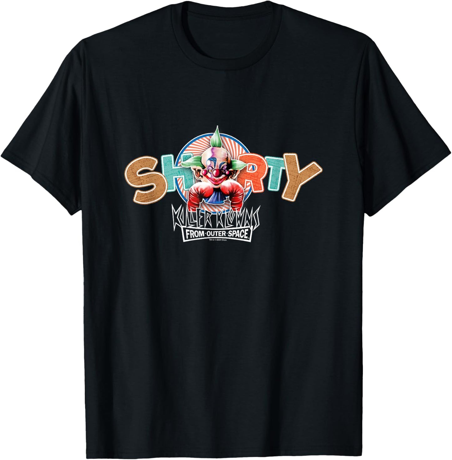 Killer Klowns from Outer Space Shorty Klown Big Chest Poster T-Shirt - T-Shirt | Black