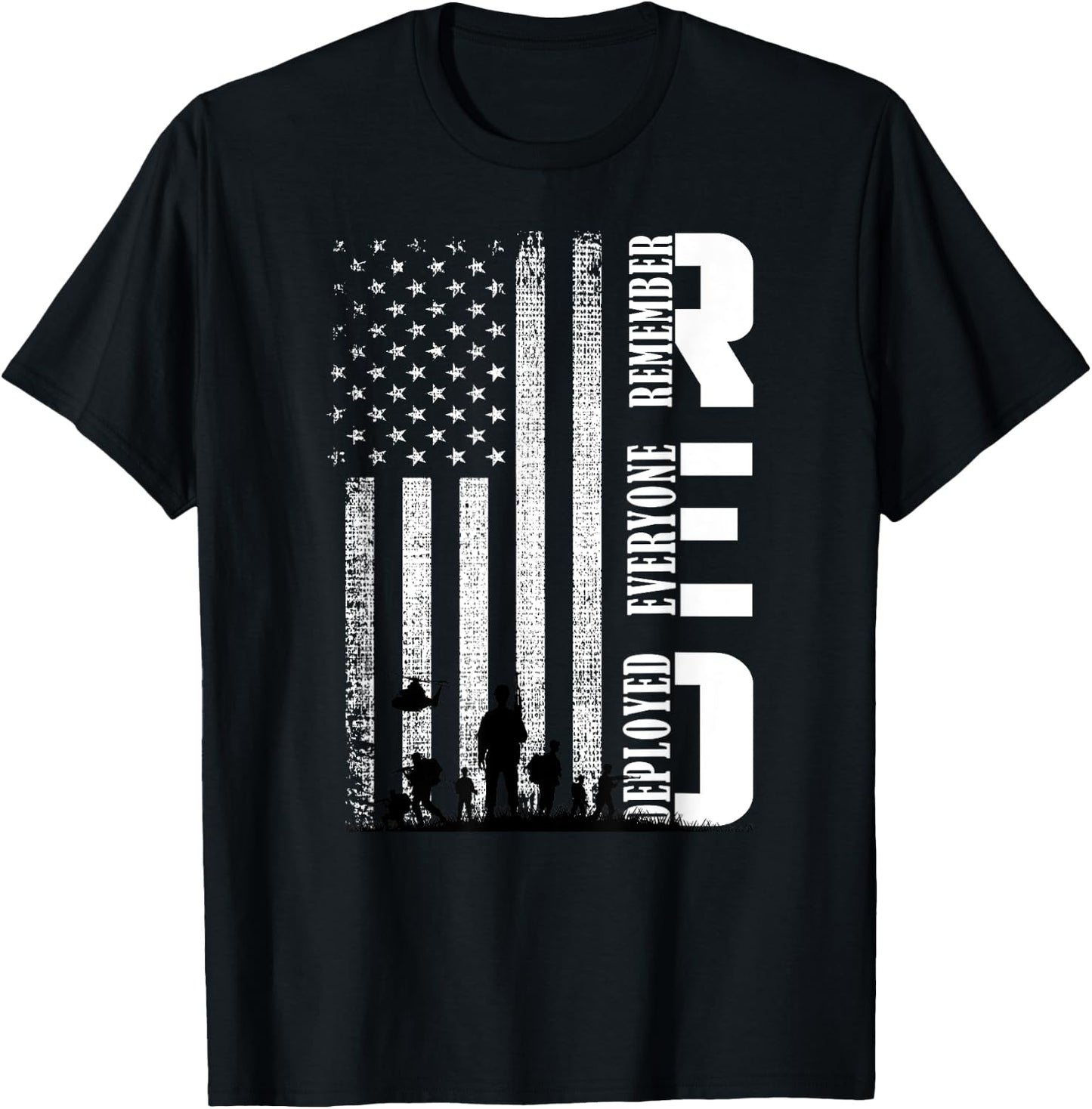 RED Friday Military US Army Remember erveryone deployed T-Shirt - T-Shirt | Black