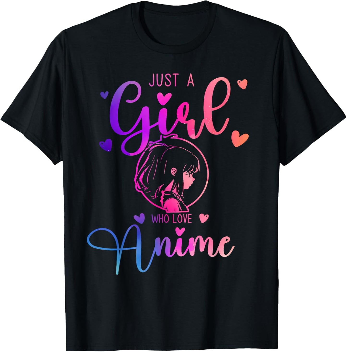 Just a Girl Who Loves Anime Dress and Kids T-Shirt - T-Shirt | Black